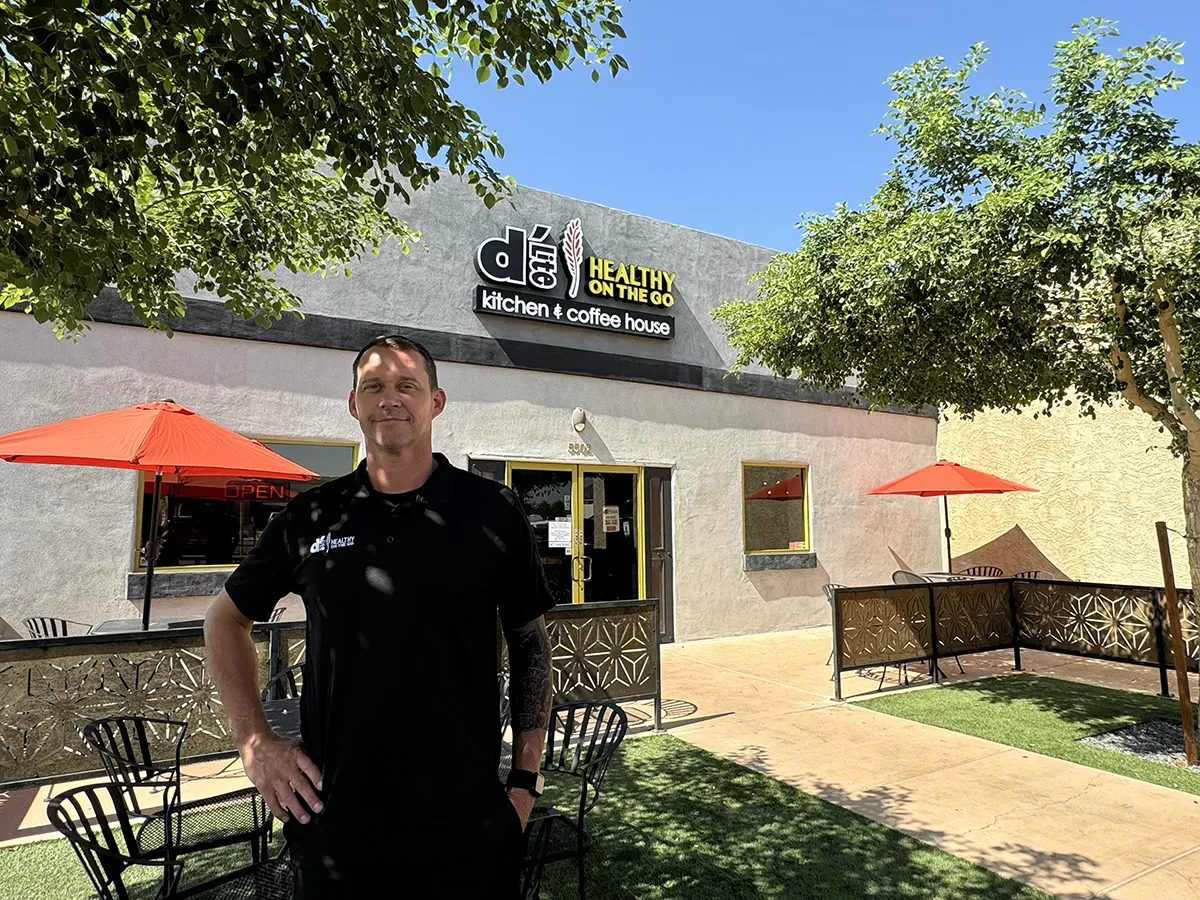 Jason Thuneman in front of the 7th Ave Location